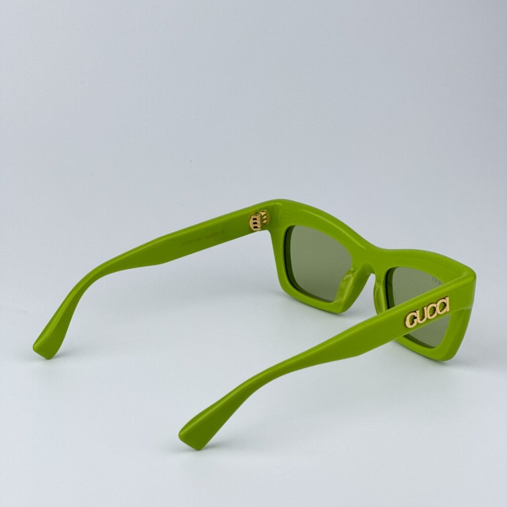 Gucci Women BRAND NEW Sunglasses Green Cat Eye GG1773S 006 - Picture 5 of 9